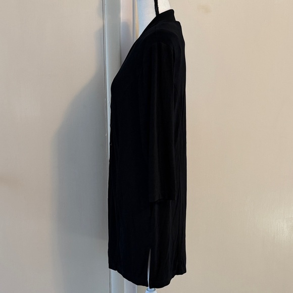 Chico's Black Button Down Long Cardigan for Women SZ 2 (L) - Picture 5 of 5